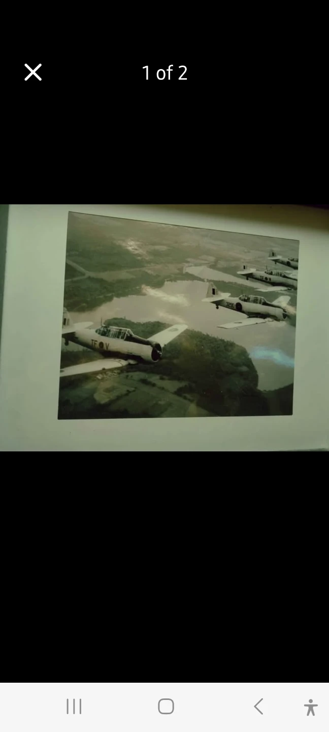 Framed Photo Print of Airplanes Flying Over Water