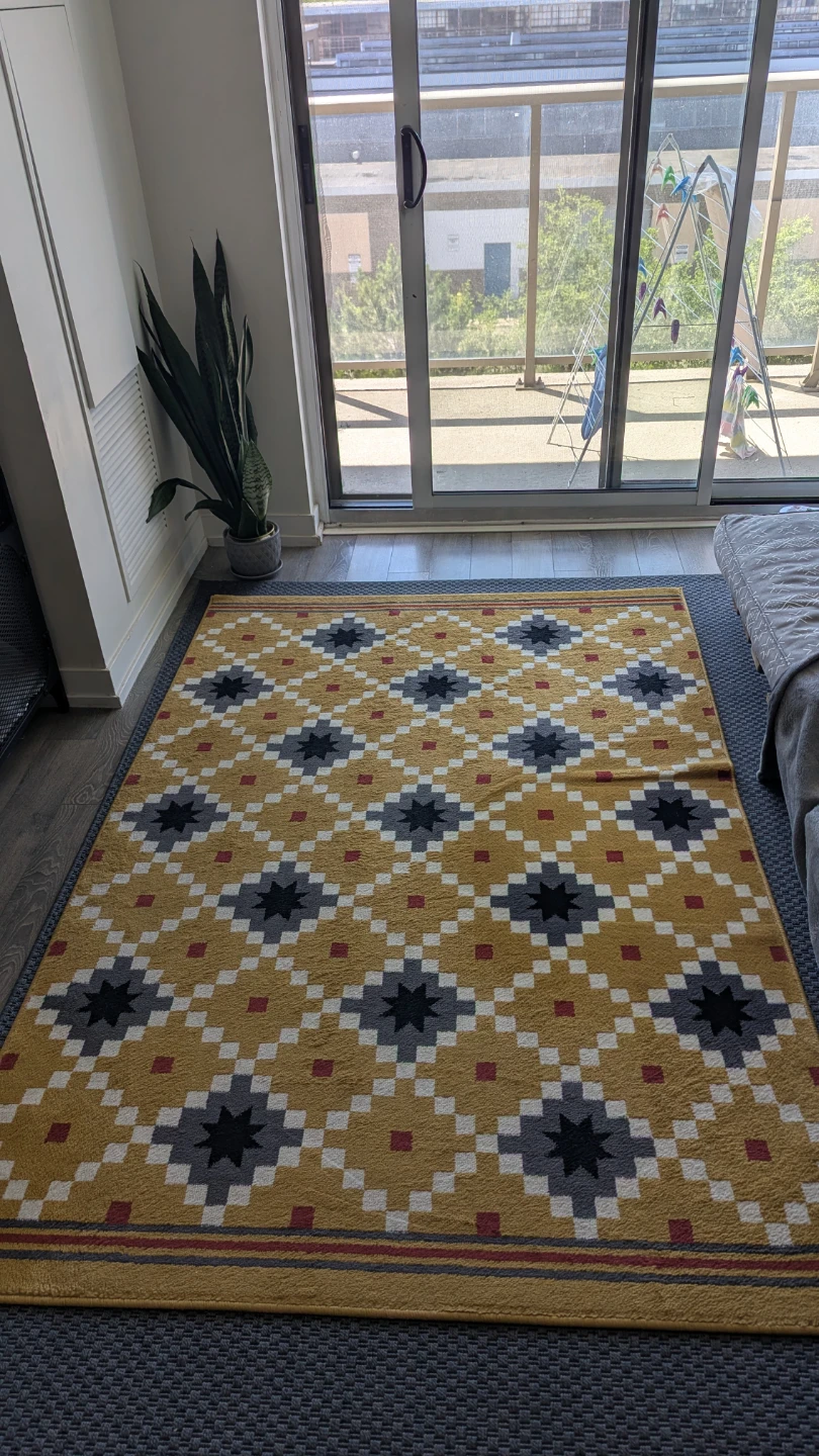 MOVING SALE - Area Rug with Geometric Pattern - photo 4