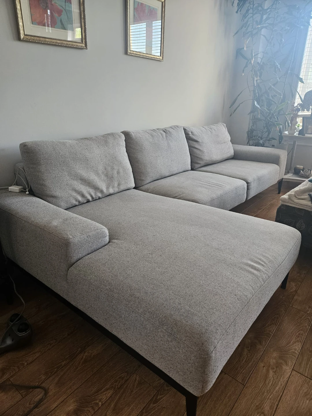 Light Grey Sectional Sofa - photo 2