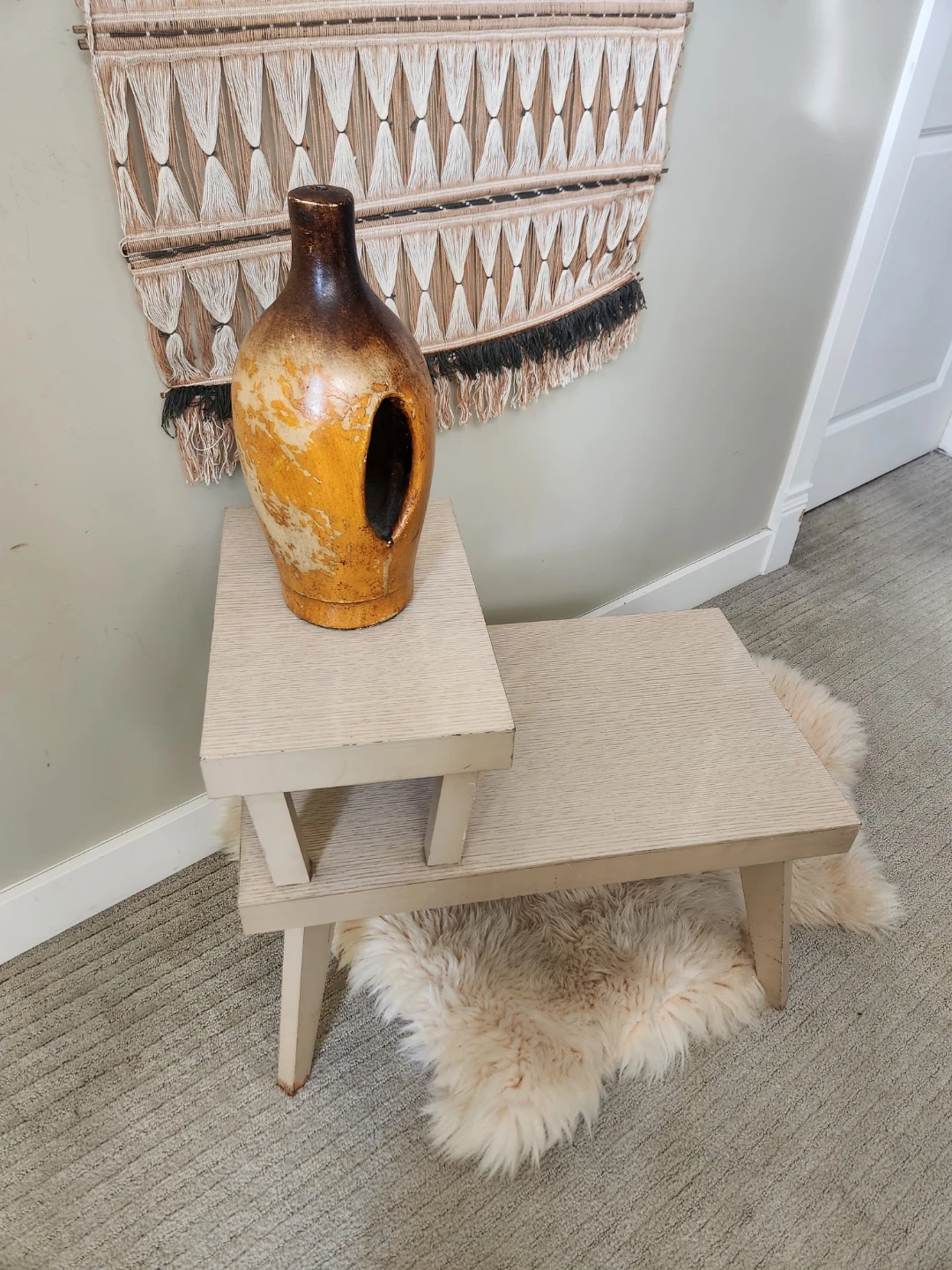 1950s 2 Tiered Side Table - photo 3