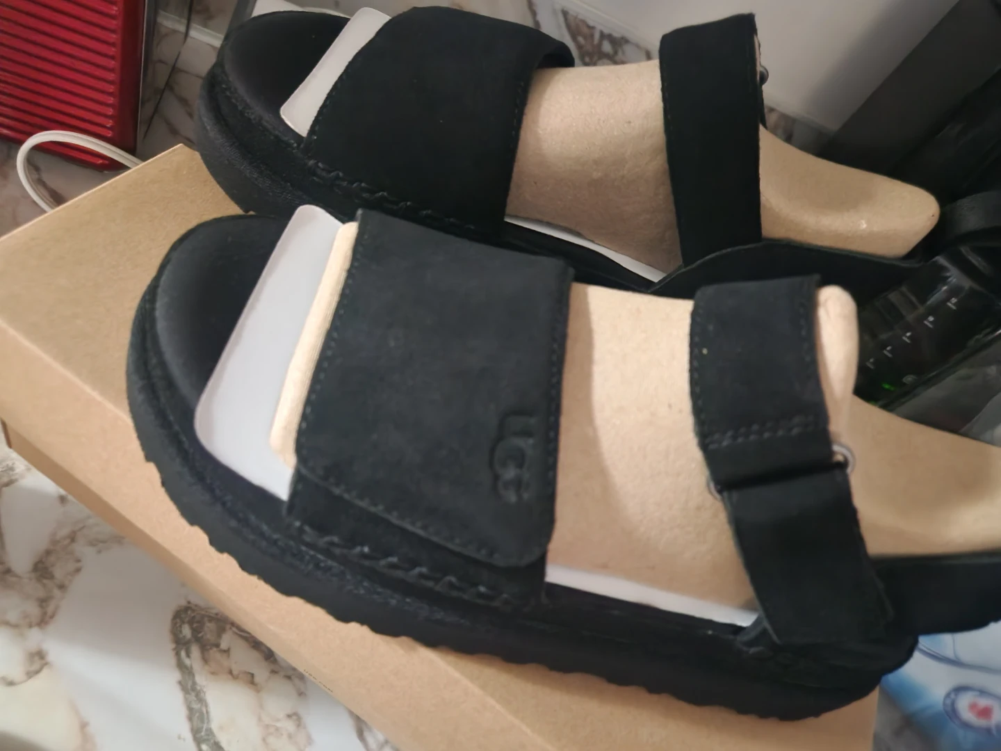 UGG Fluff Slide Sandals