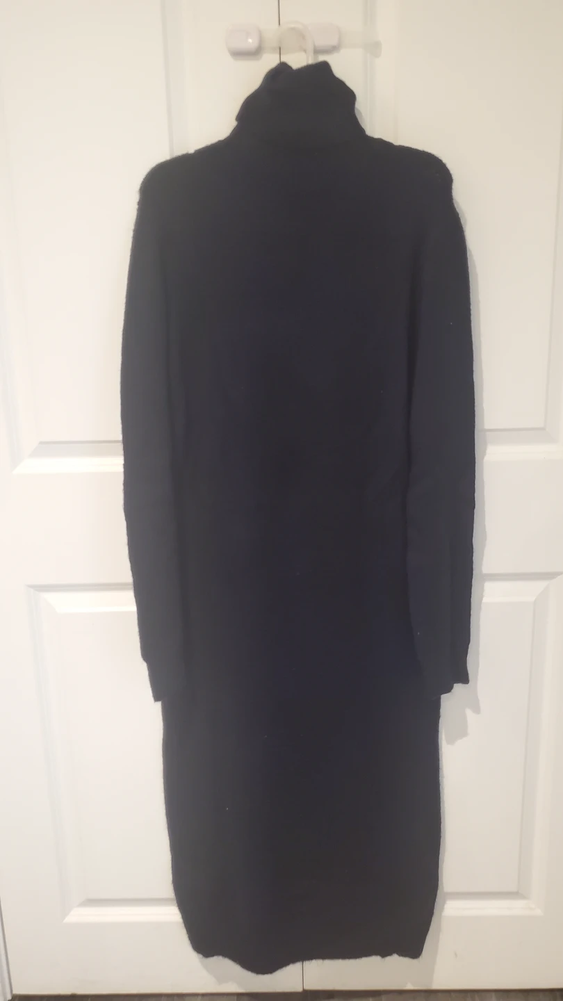 Zara Navy Turtleneck Sweater Dress