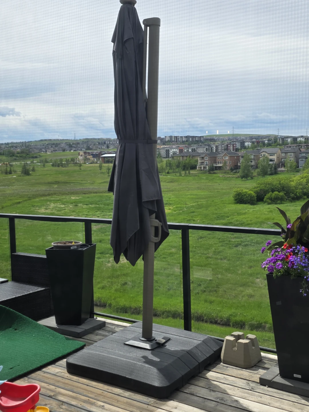 Brand new in box Grey Outdoor Patio Umbrella