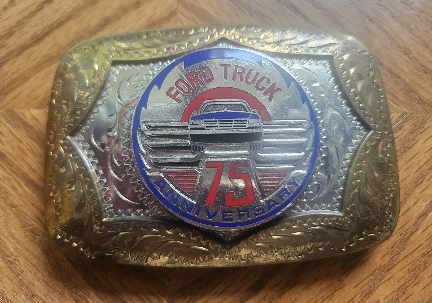 Ford Truck 75th Anniversary Belt Buckle
