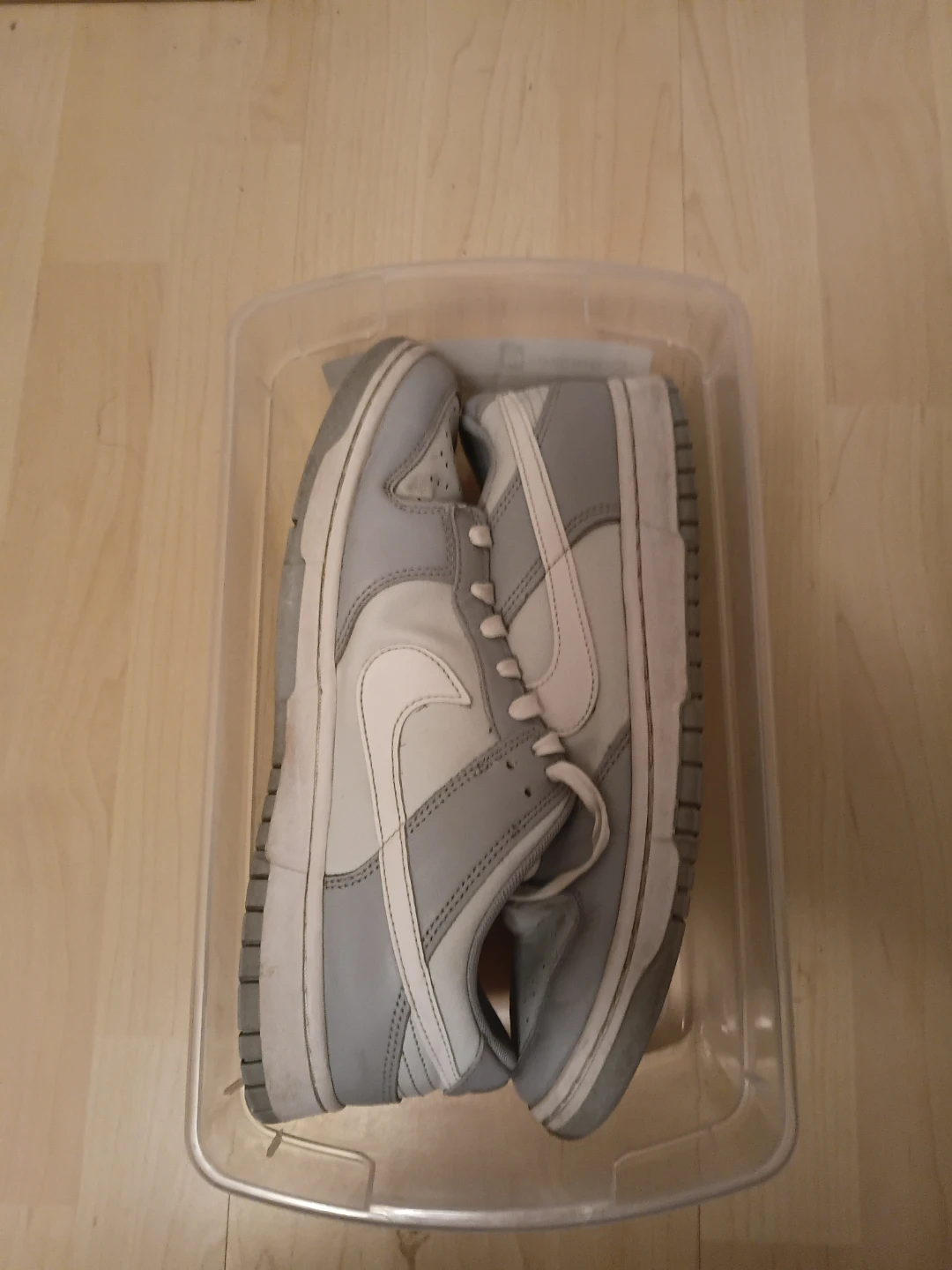 Nike Dunk Low Grey White Sneakers - photo 2