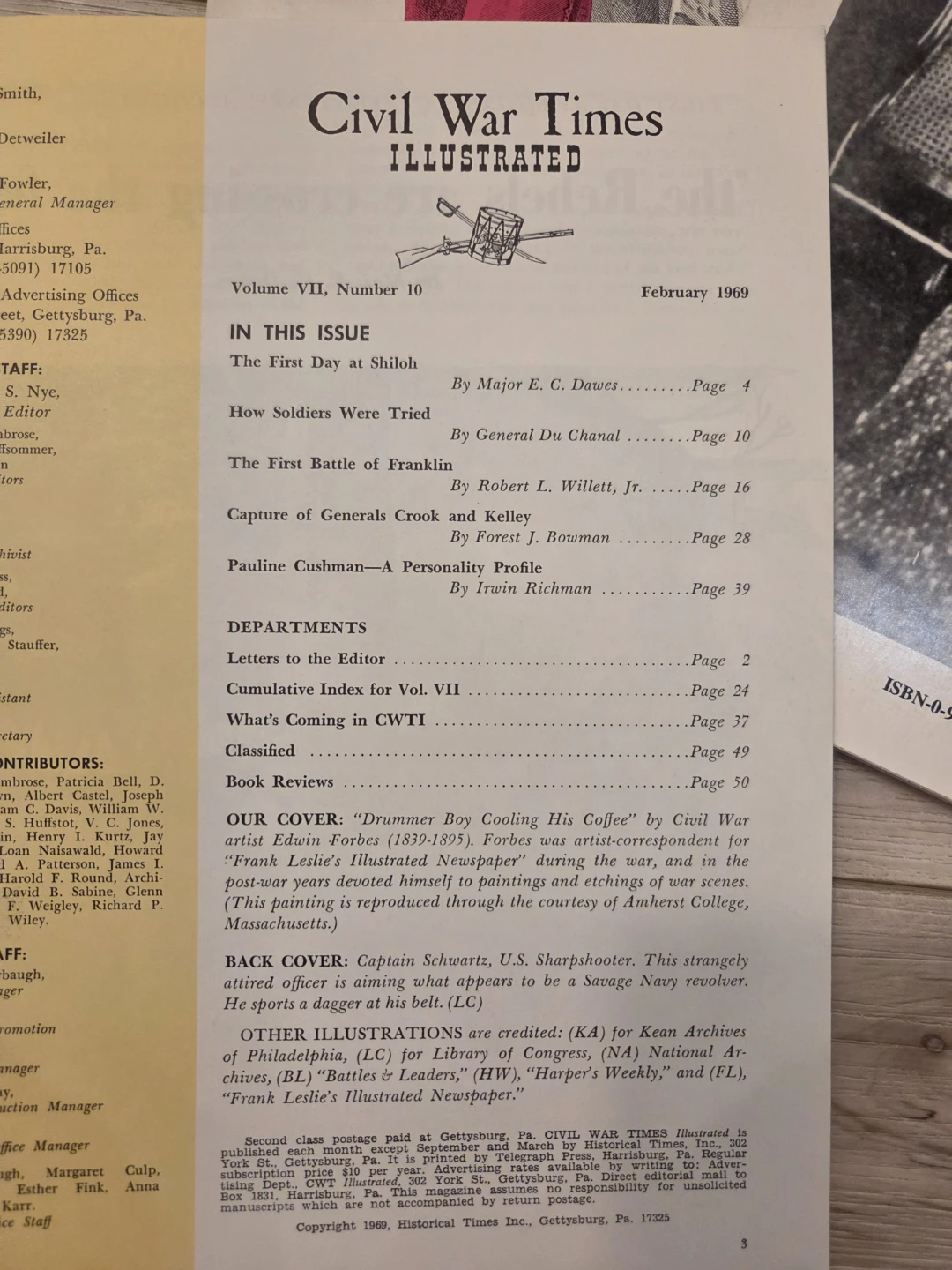 Civil War Times Illustrated Magazines 1963, 1969 & Book 1994 - photo 2