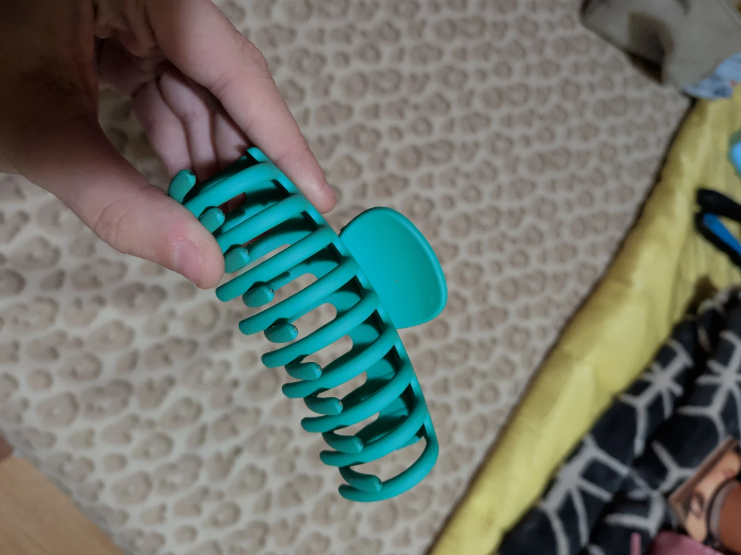 Teal Rhinestone Claw Clip Set - photo 3