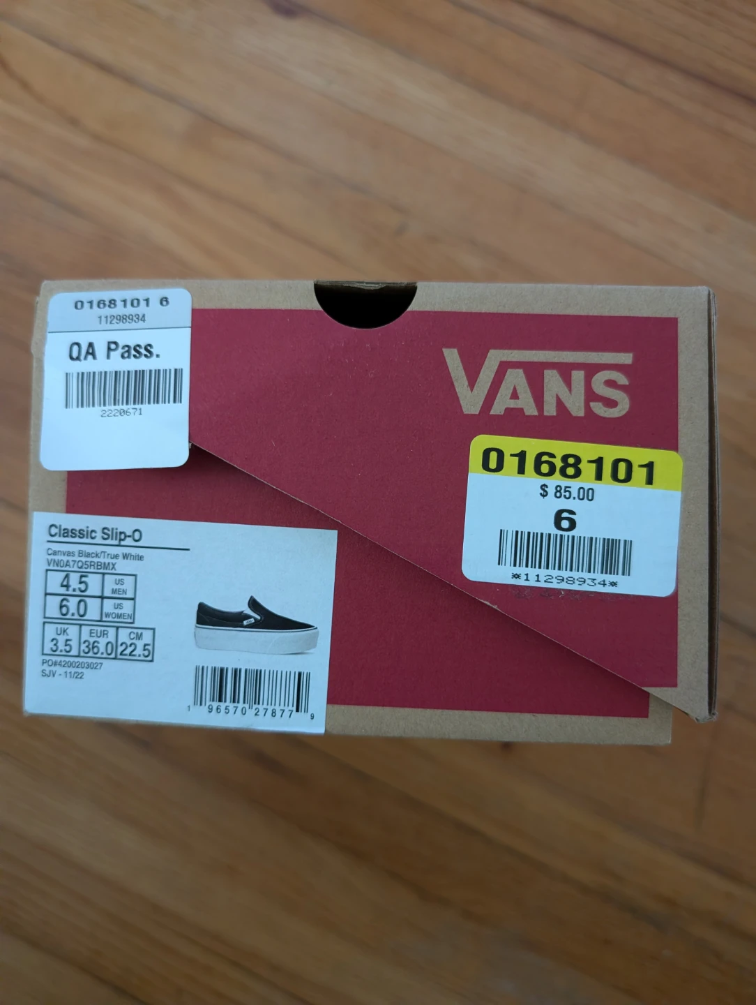 Vans Classic Slip-On Platform Shoes Black/True White - photo 4