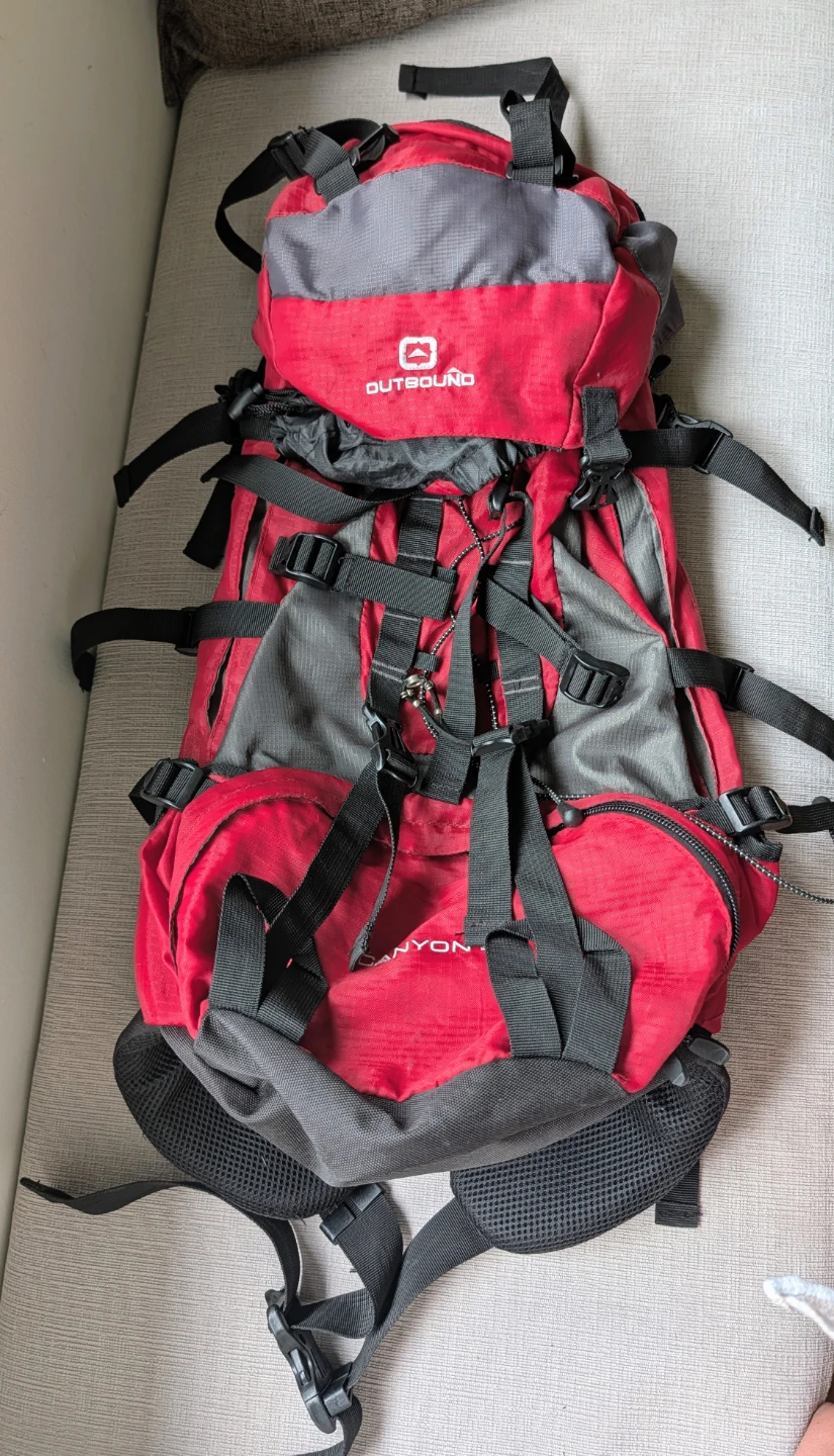 Brand New Outbound Canyon 45 Litre Hiking Backpack