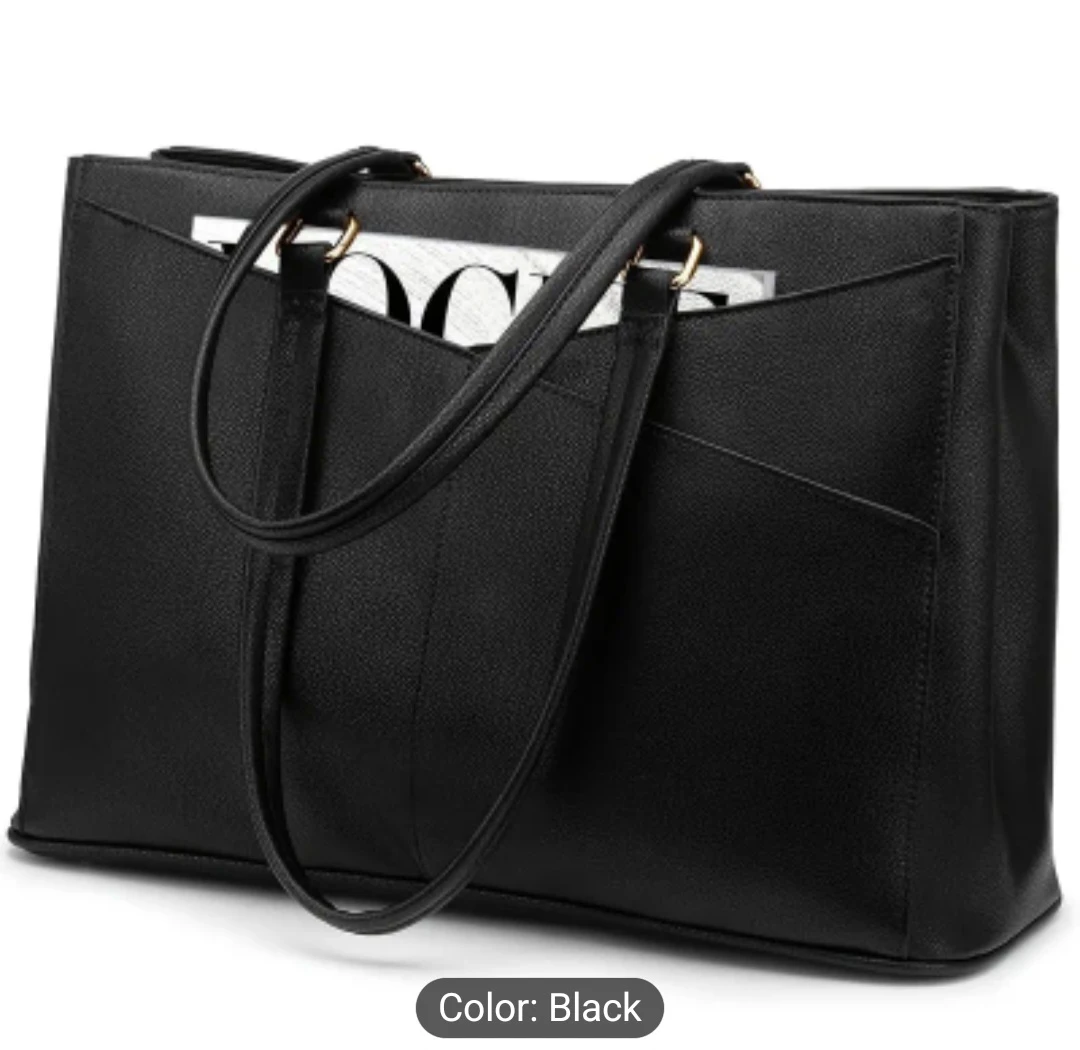 Black Laptop Tote Bag - Fits up to 15.6" Laptops - photo 2