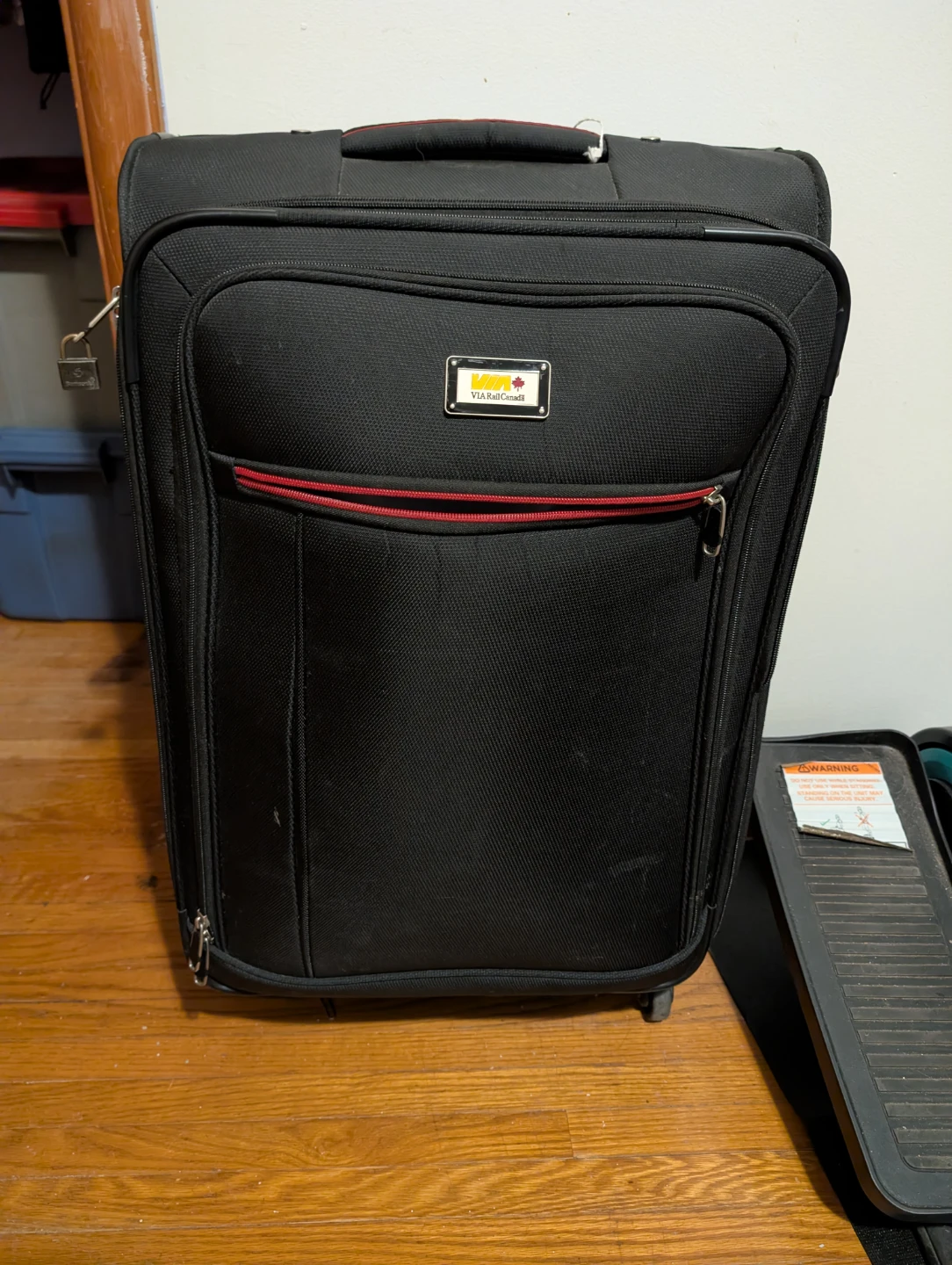 Black VIA Rail Canada Suitcase
