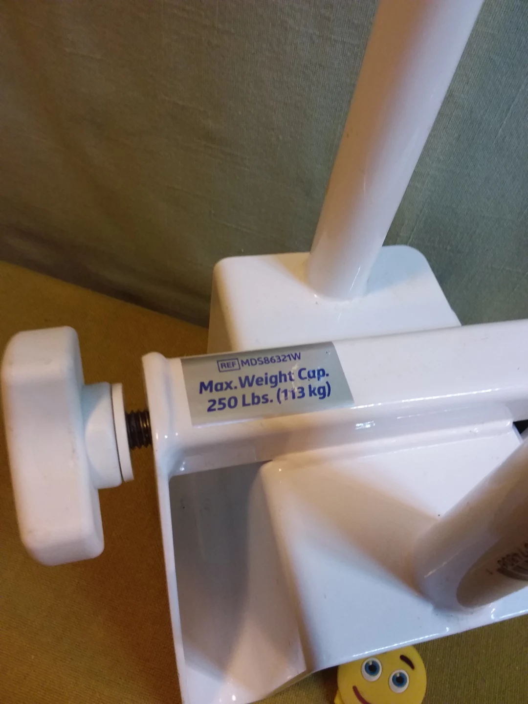 🛁  ♿  ➡️ White Bathtub Grab Bar 🛁  ♿  ⚽ - photo 3