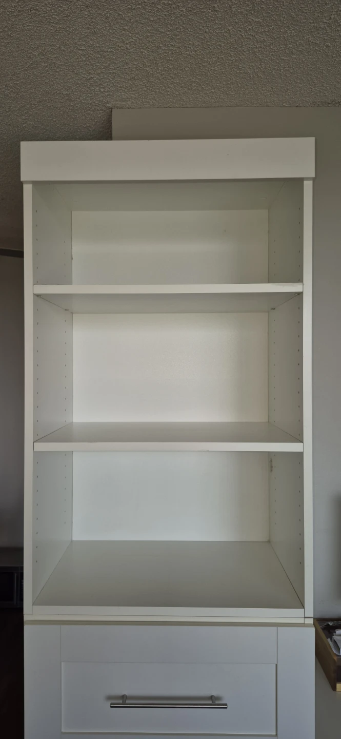 HomeSense White Bookshelf with  Drawers - photo 5