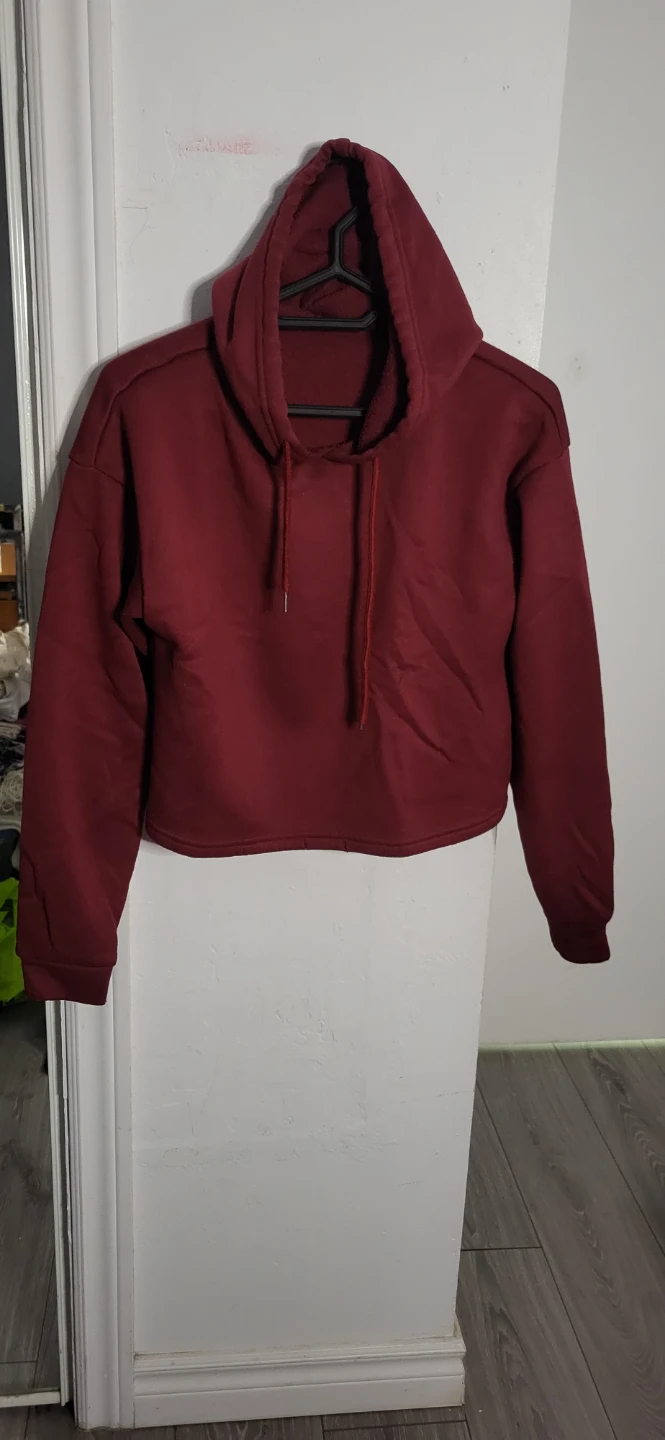 SHEIN Maroon Hoodie - Size S