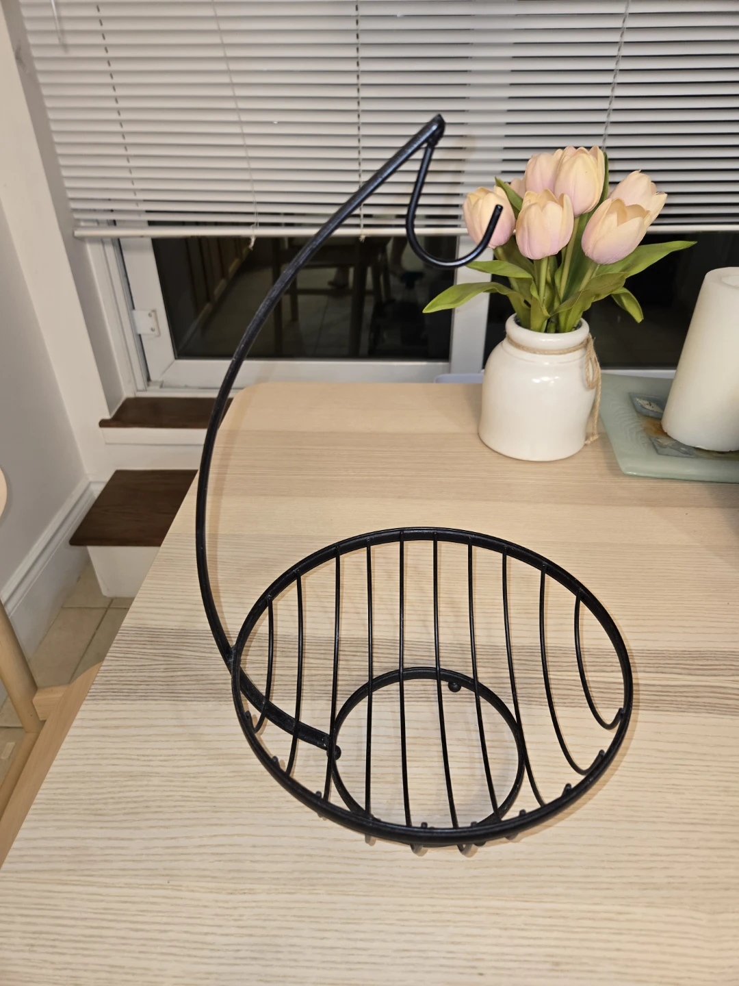 Metal Fruit Basket with Banana Hanger - photo 2
