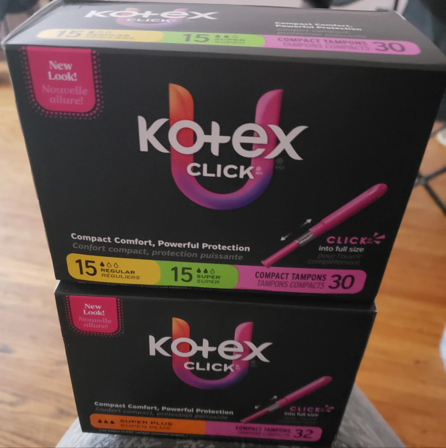 Kotex Click Tampons - Regular & Super Plus