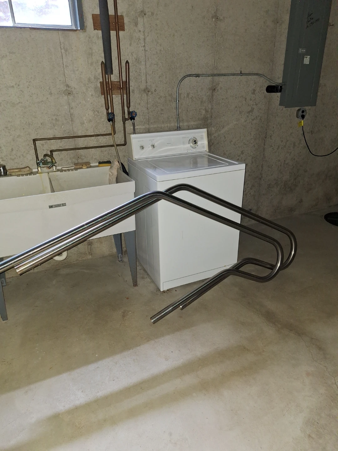 2 Chrome Metal Handrail for Swimming Pool