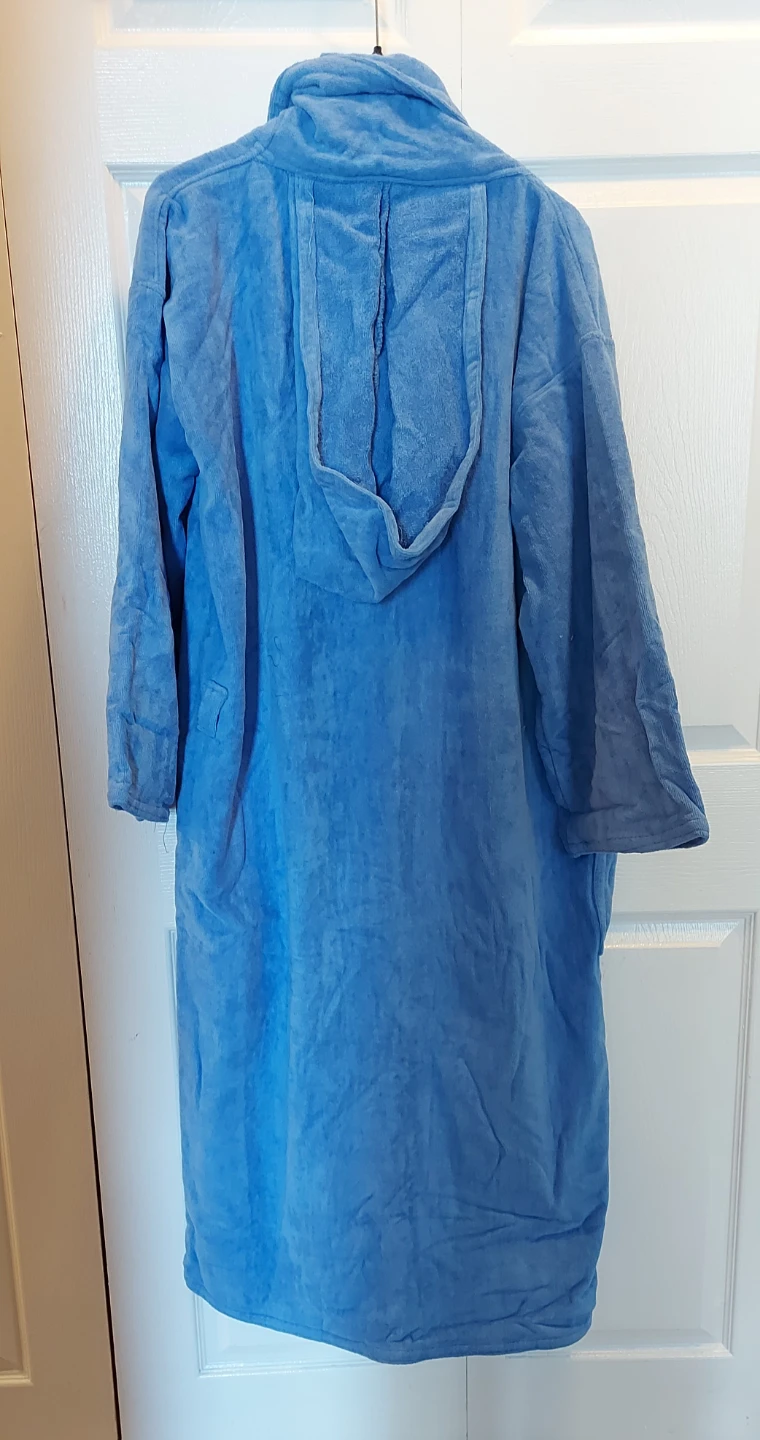 NWOT 🆕 Blue Terry Towel Bathrobe - photo 2