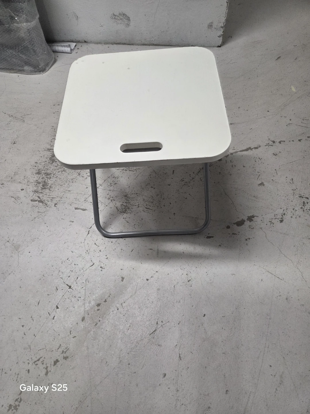 White Folding Tray Table - photo 4