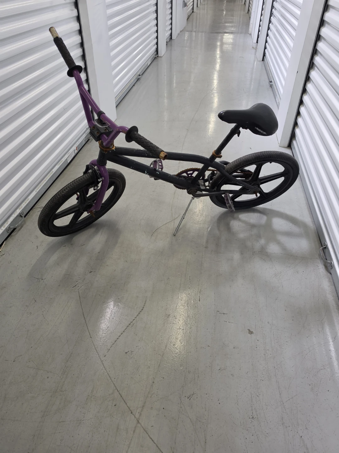 BMX Bicycle - Black with Purple Accents
