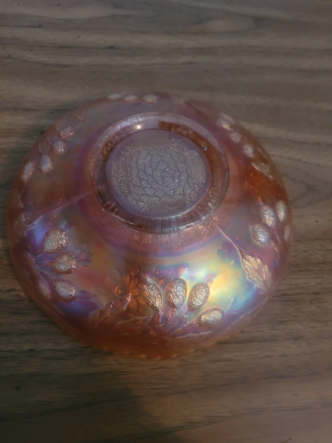 Carnival Glass Orange Bowl - photo 2