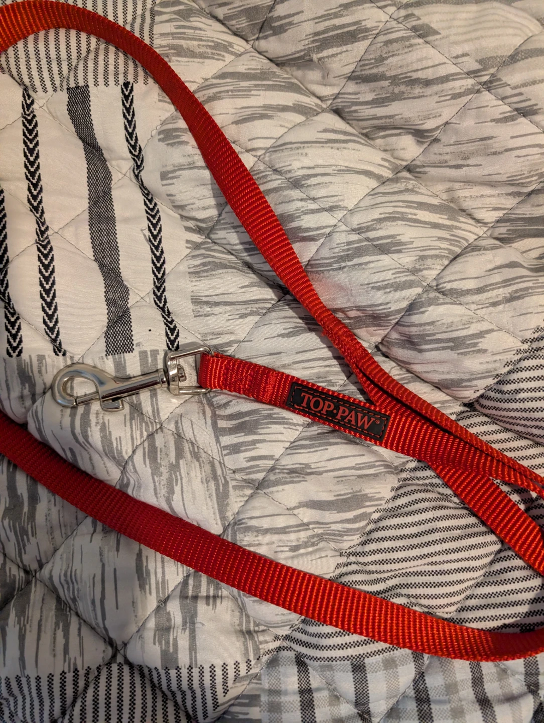 Red Top Paw Dog Leash
