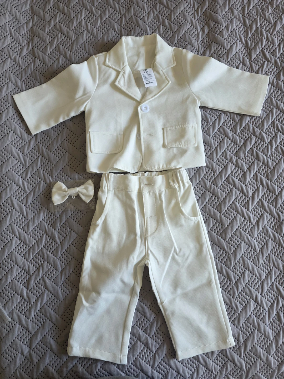 Baby Boys Suit with Bow Tie