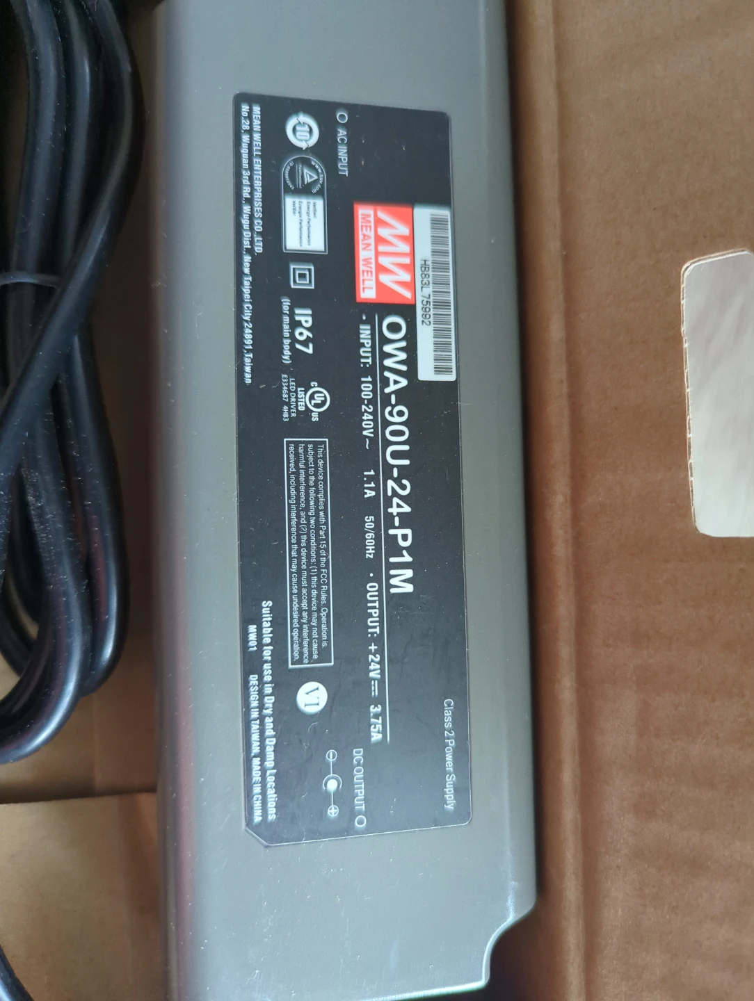 MEAN WELL OWA-90U-24 Power Supply - photo 2