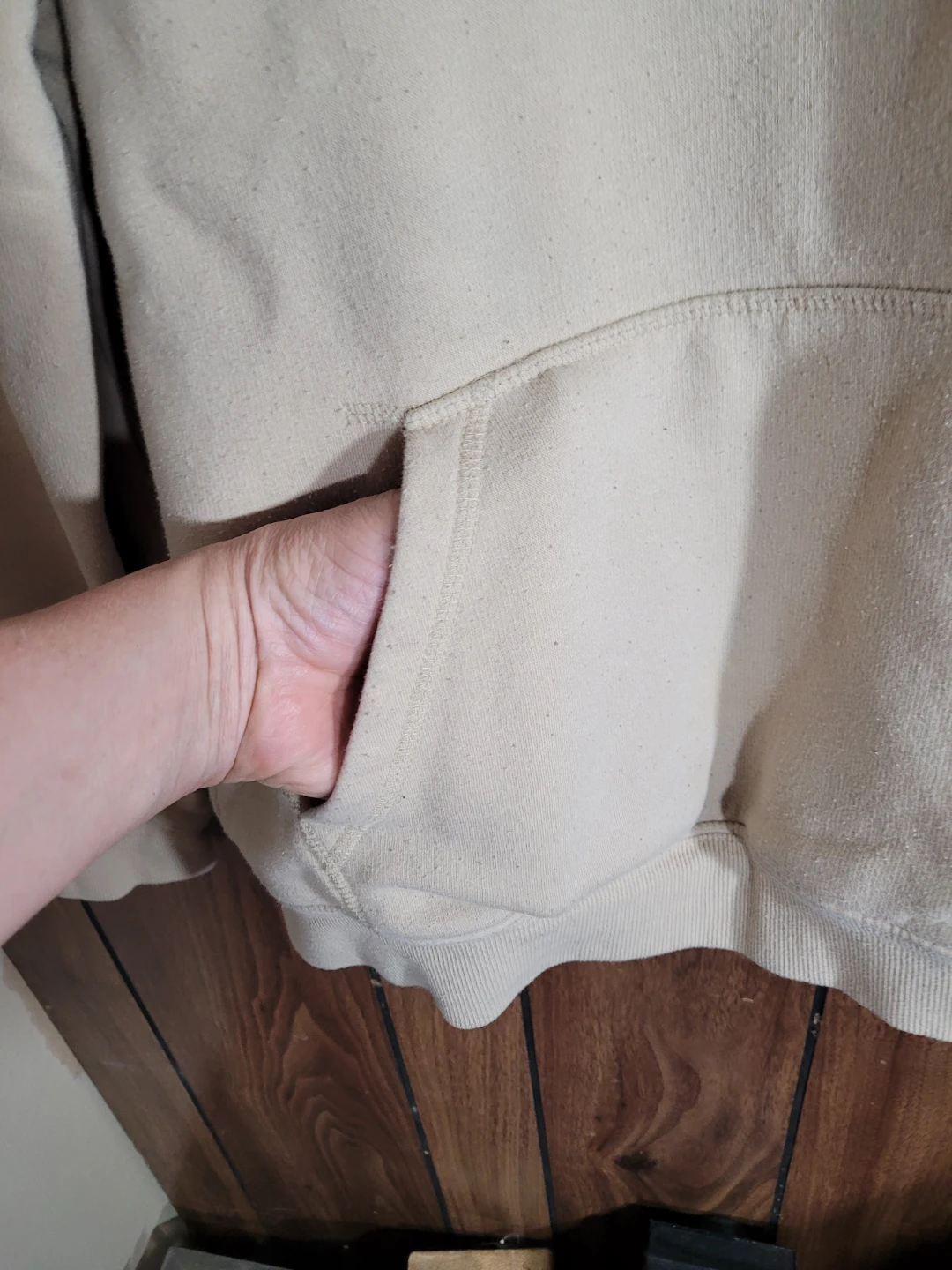 H&M Beige Relaxed Fit Hoodie - photo 3