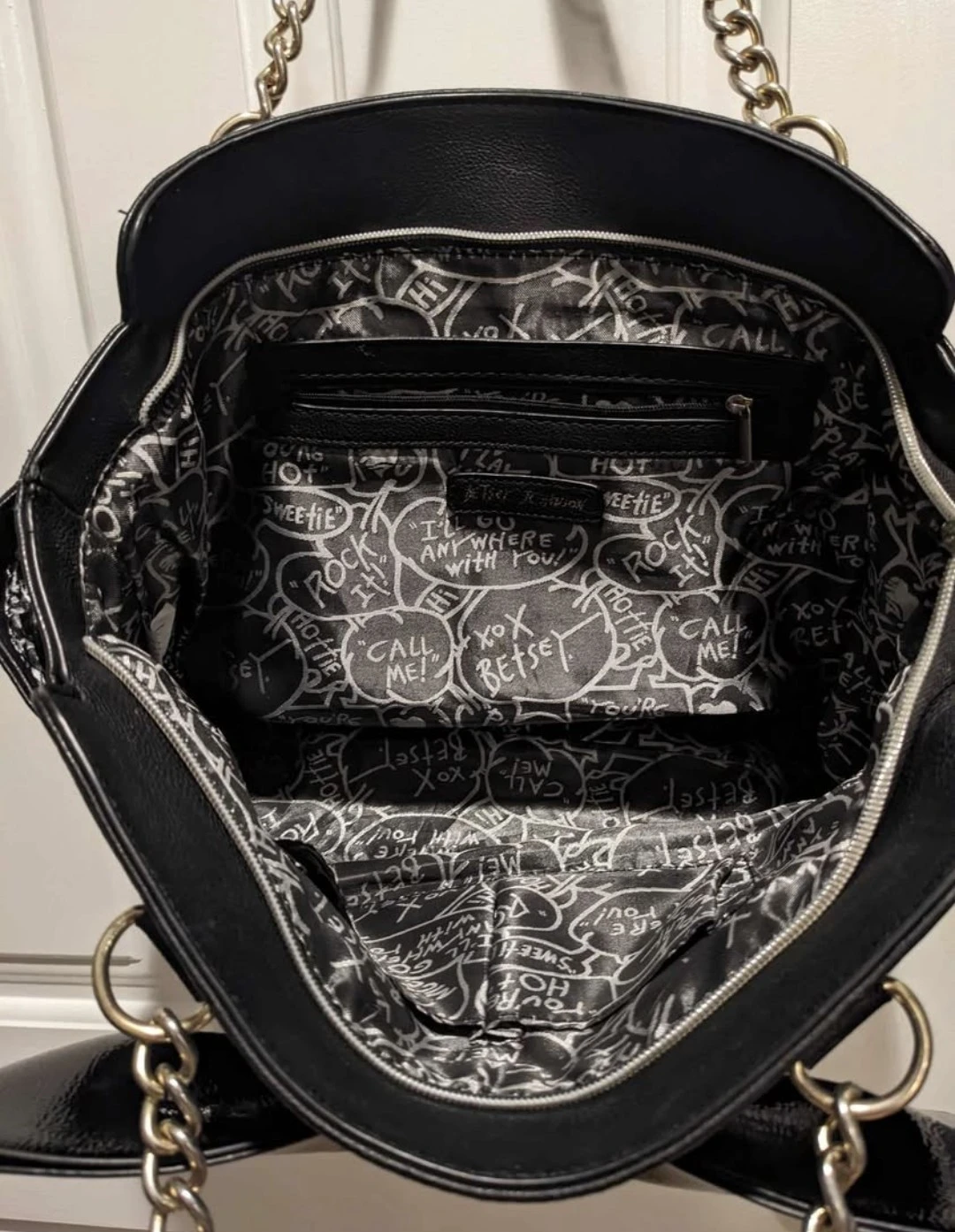 Betsy Johnson Black Bow Tote Bag - photo 2