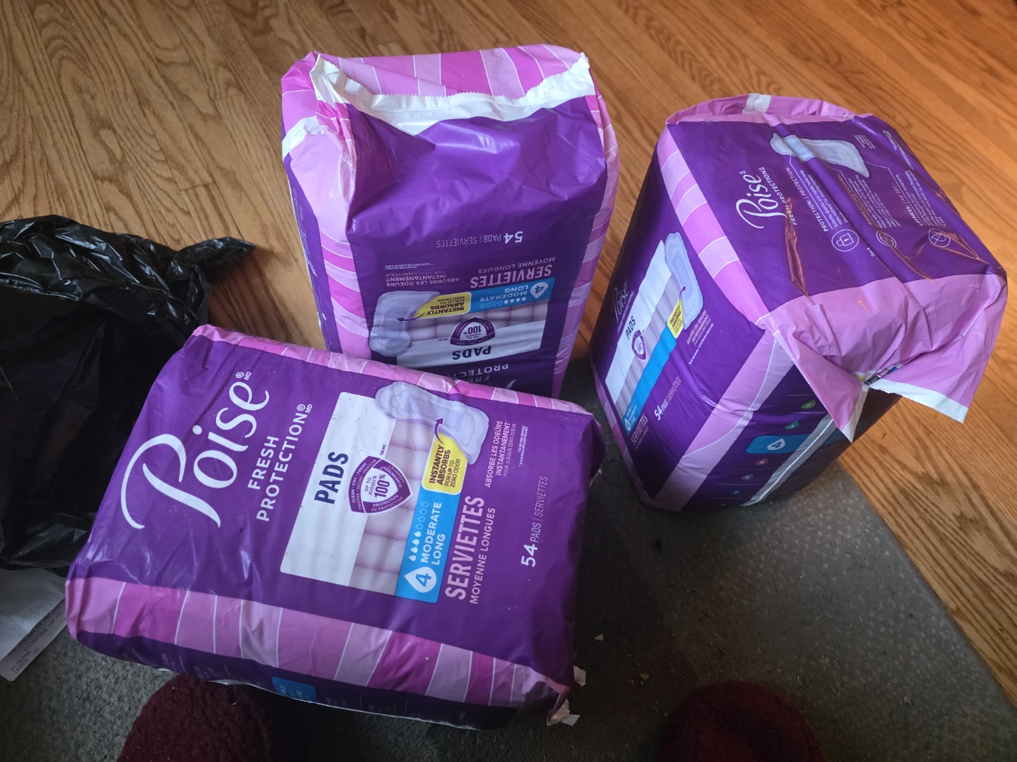 Poise Fresh Protection Moderate Long Pads - 3 Packs