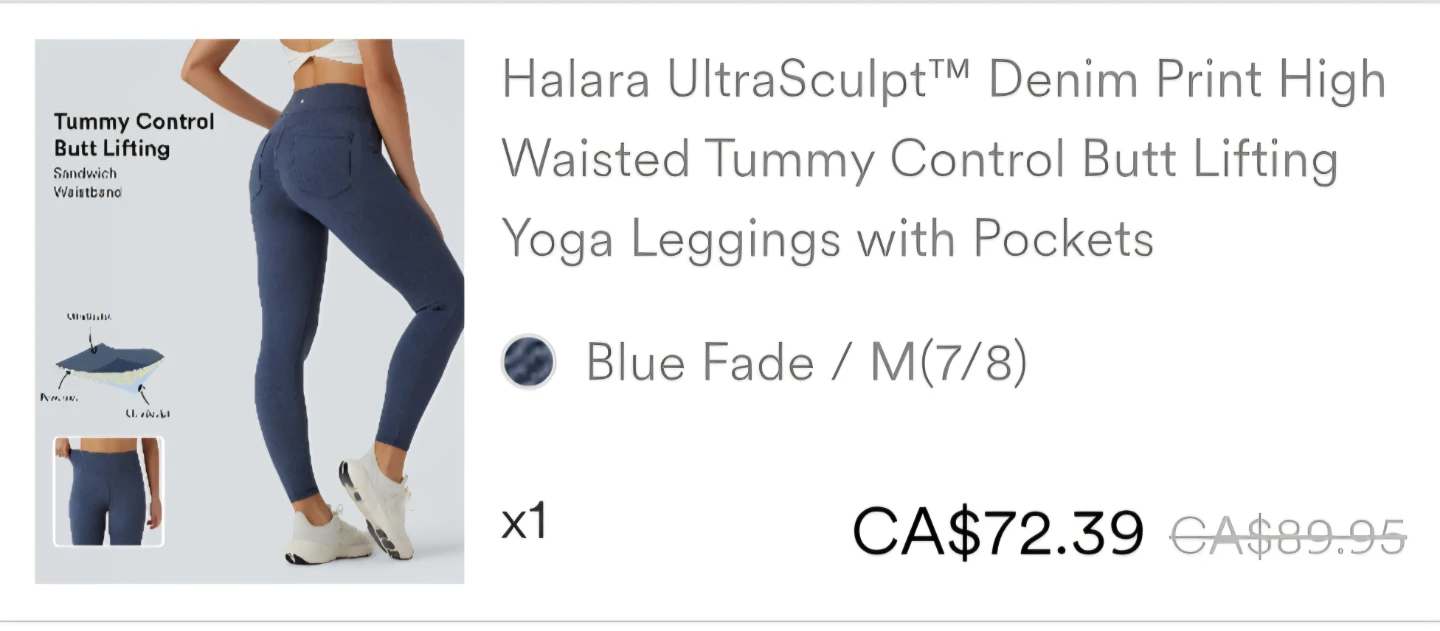 Halara UltraSculpt Denim Yoga Leggings - photo 3