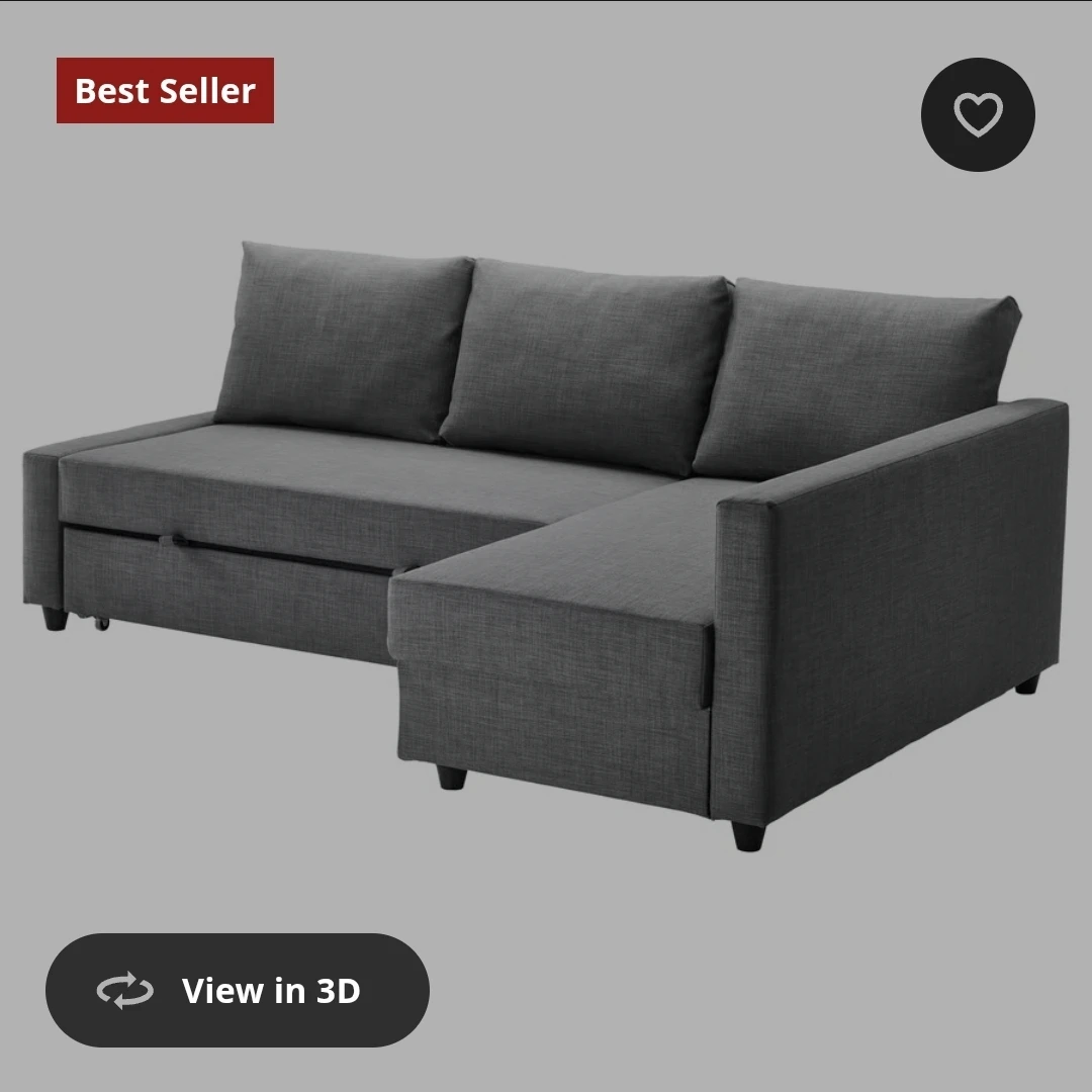IKEA FRIHETEN Corner Sofa-Bed with Storage - photo 4