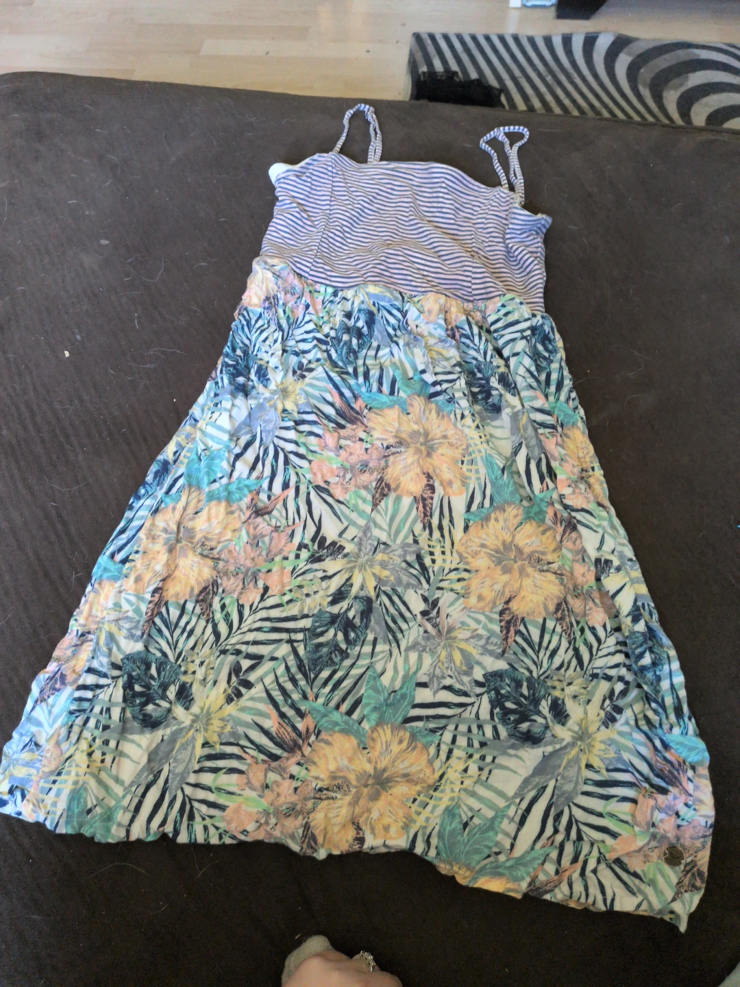 Roxy Mini Dress with Tropical Print