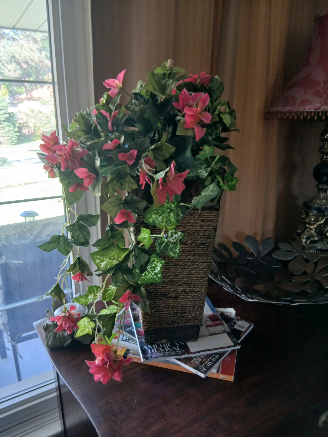 Artificial Potted Pink Bougainvillea Plant - photo 3