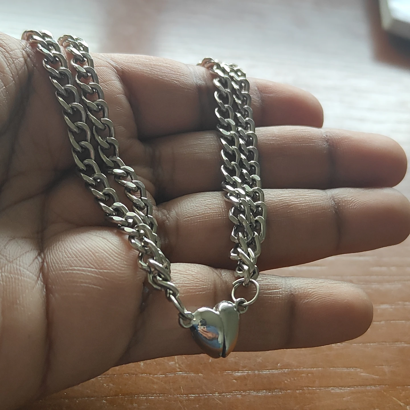 Heart couple bracelets and locket - photo 2