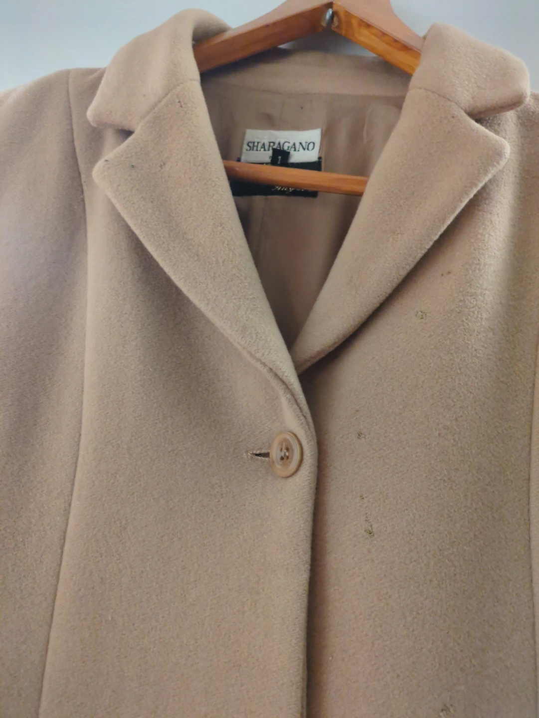 Sharagano Women's Tan Wool Blend Coat - photo 2