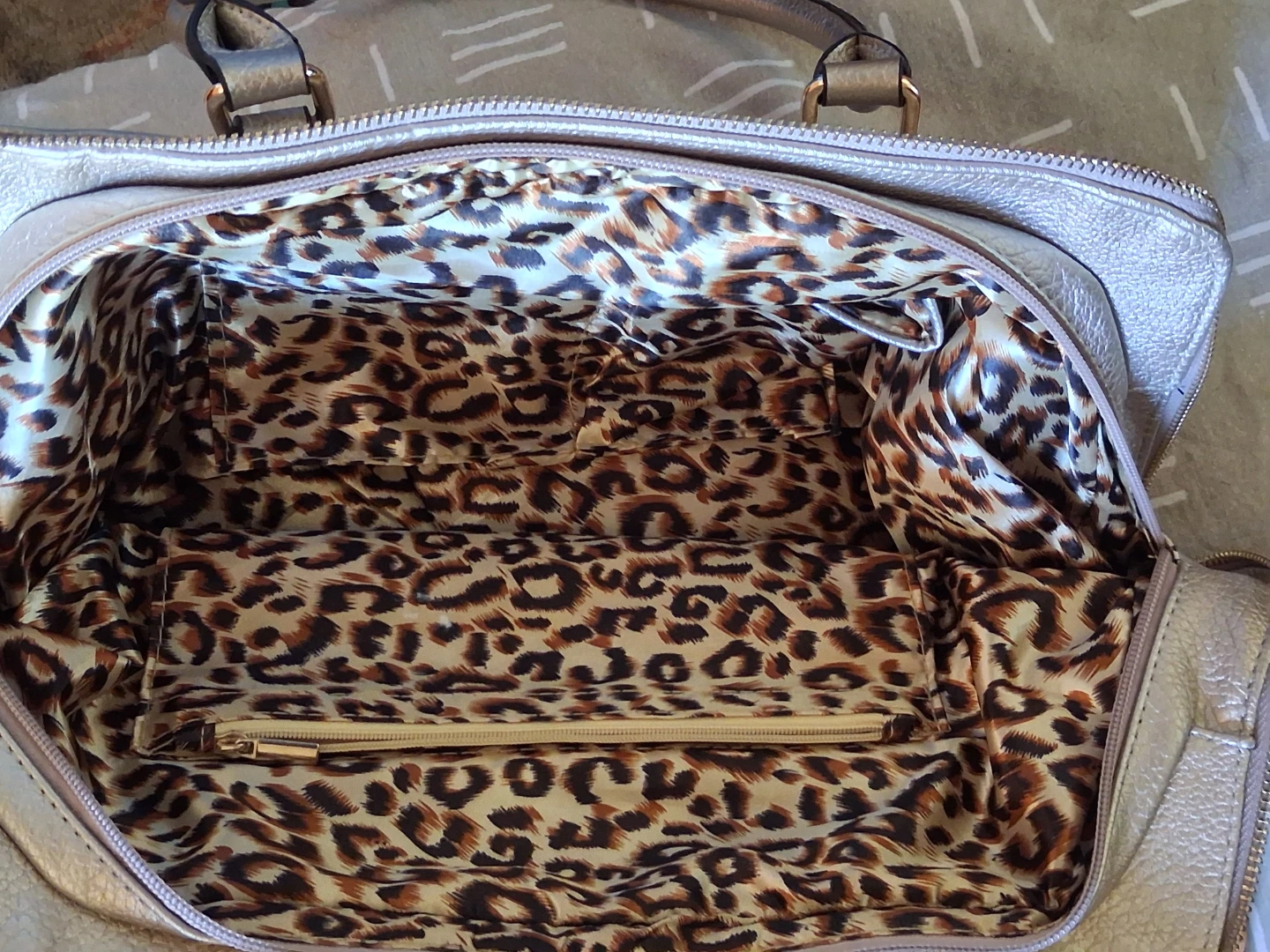 Gold Metallic Handbag