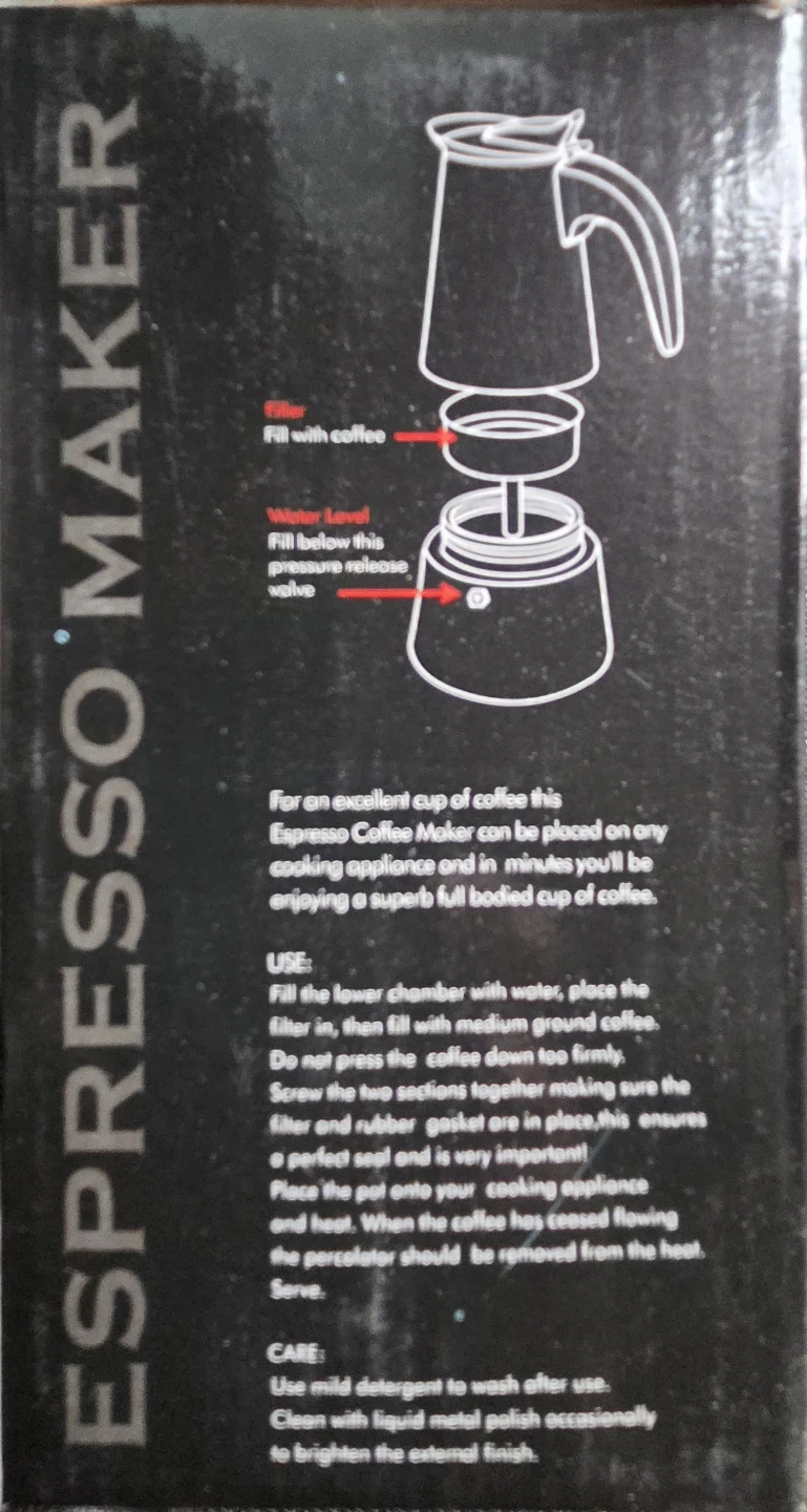4-Cup Espresso Maker – Perfect Gift ! ☕🎁