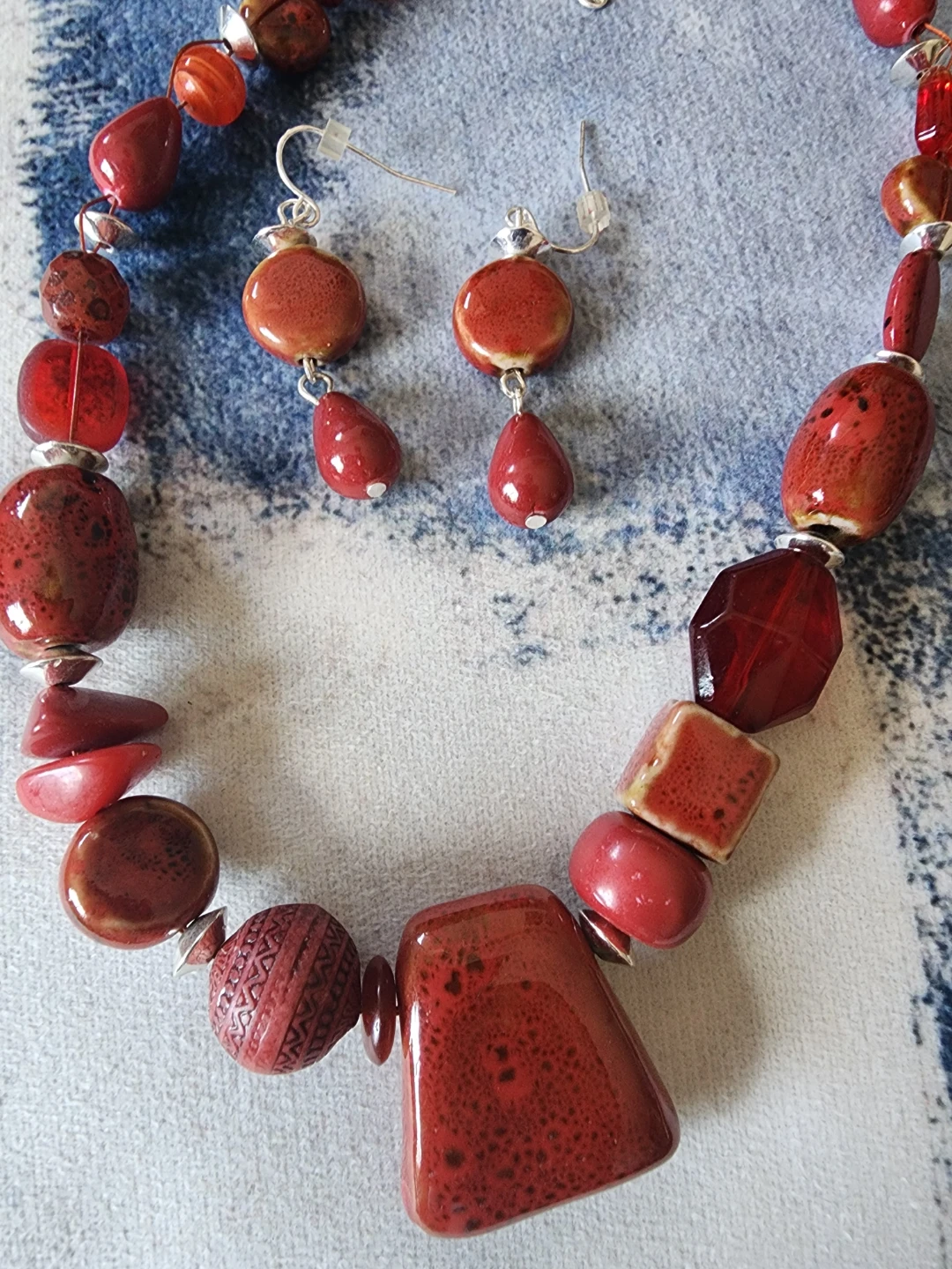 Chico's Beaded Necklace and Earrings Set - photo 3