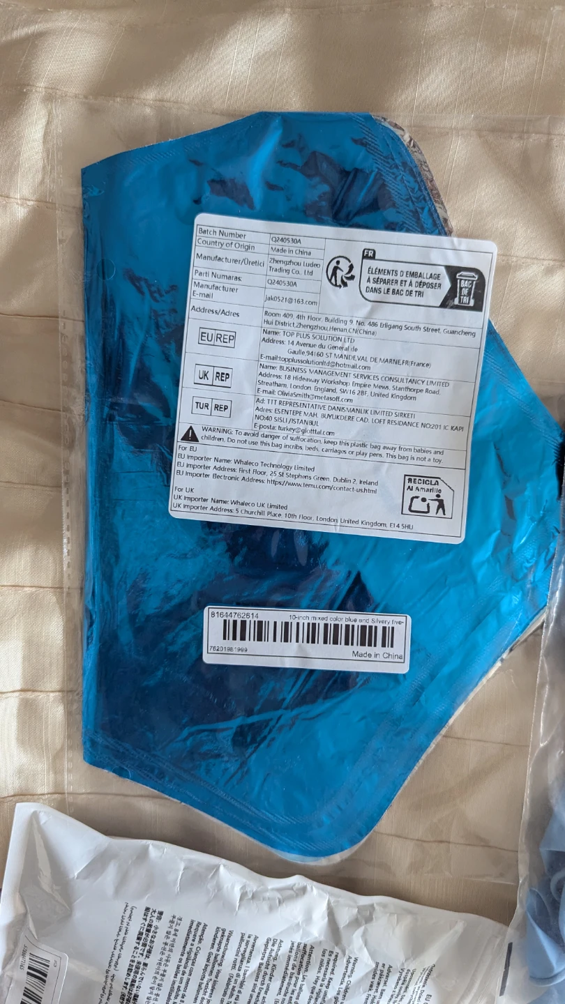 Blue and Teal Assorted Pack Latex balloons - photo 3