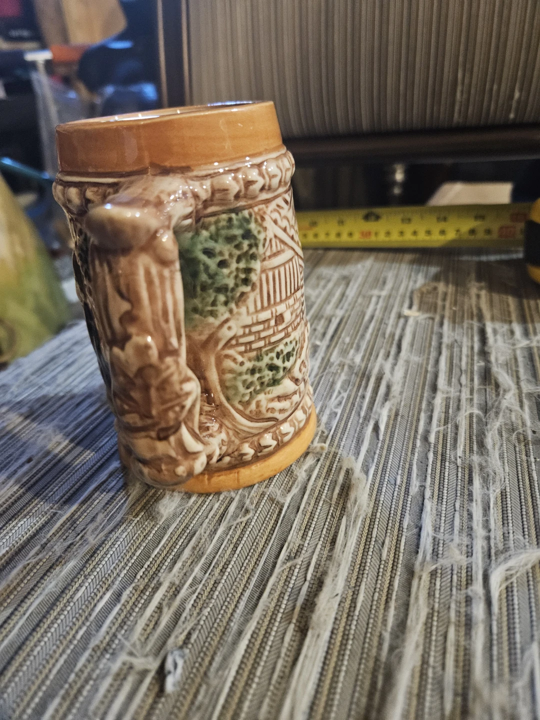 Decorative Ceramic Beer Stein with Mountain Scene - photo 3
