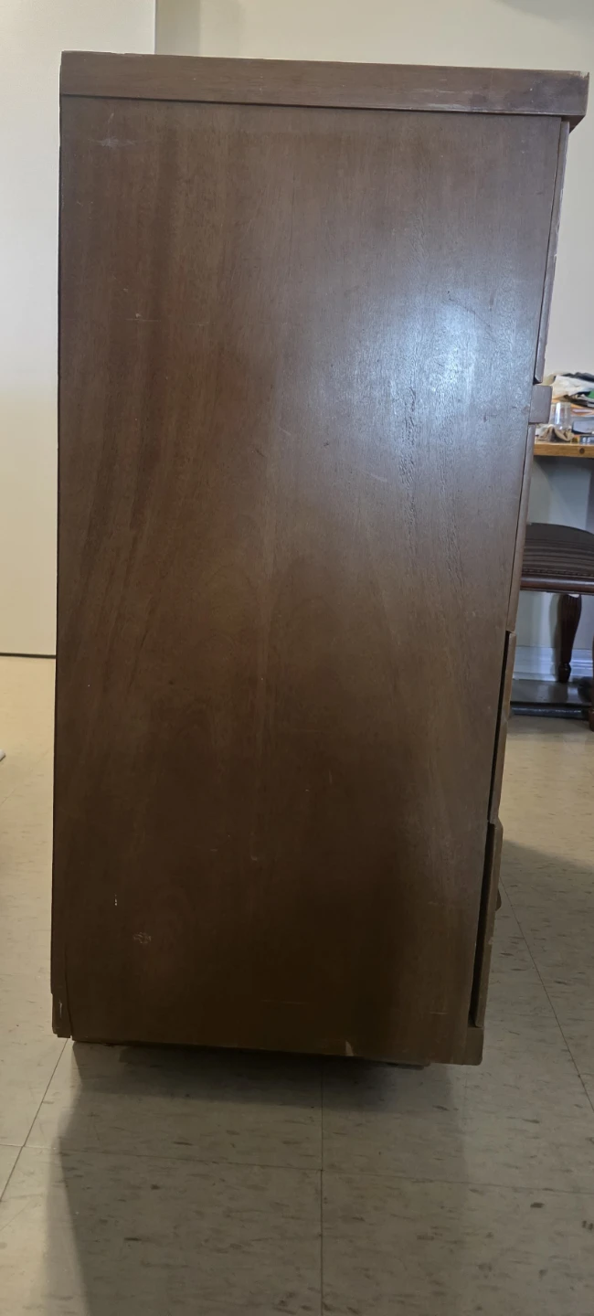 Vintage Mid-Century – Unique Wooden Tallboy Dresser - photo 3