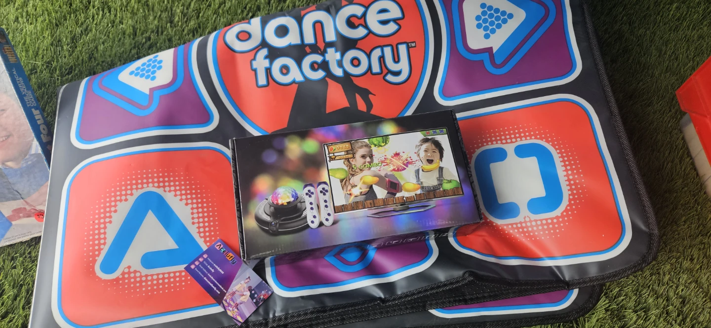 Dance Factory Double Dance Mat with Console
