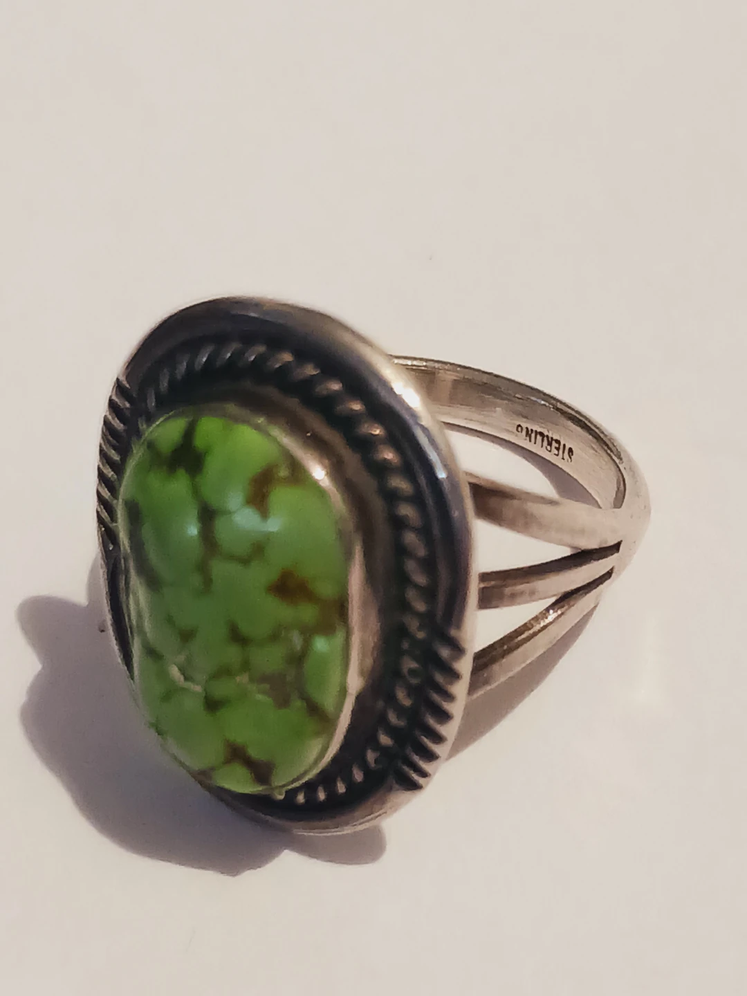 Navajo Sterling Silver 925  Turquoise Stone Ring.7. - photo 2