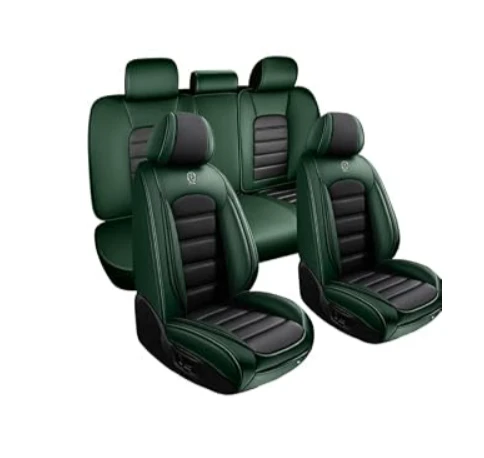 2006-2024 Honda Ridgeline-Dark Green & Black Car Seat Covers