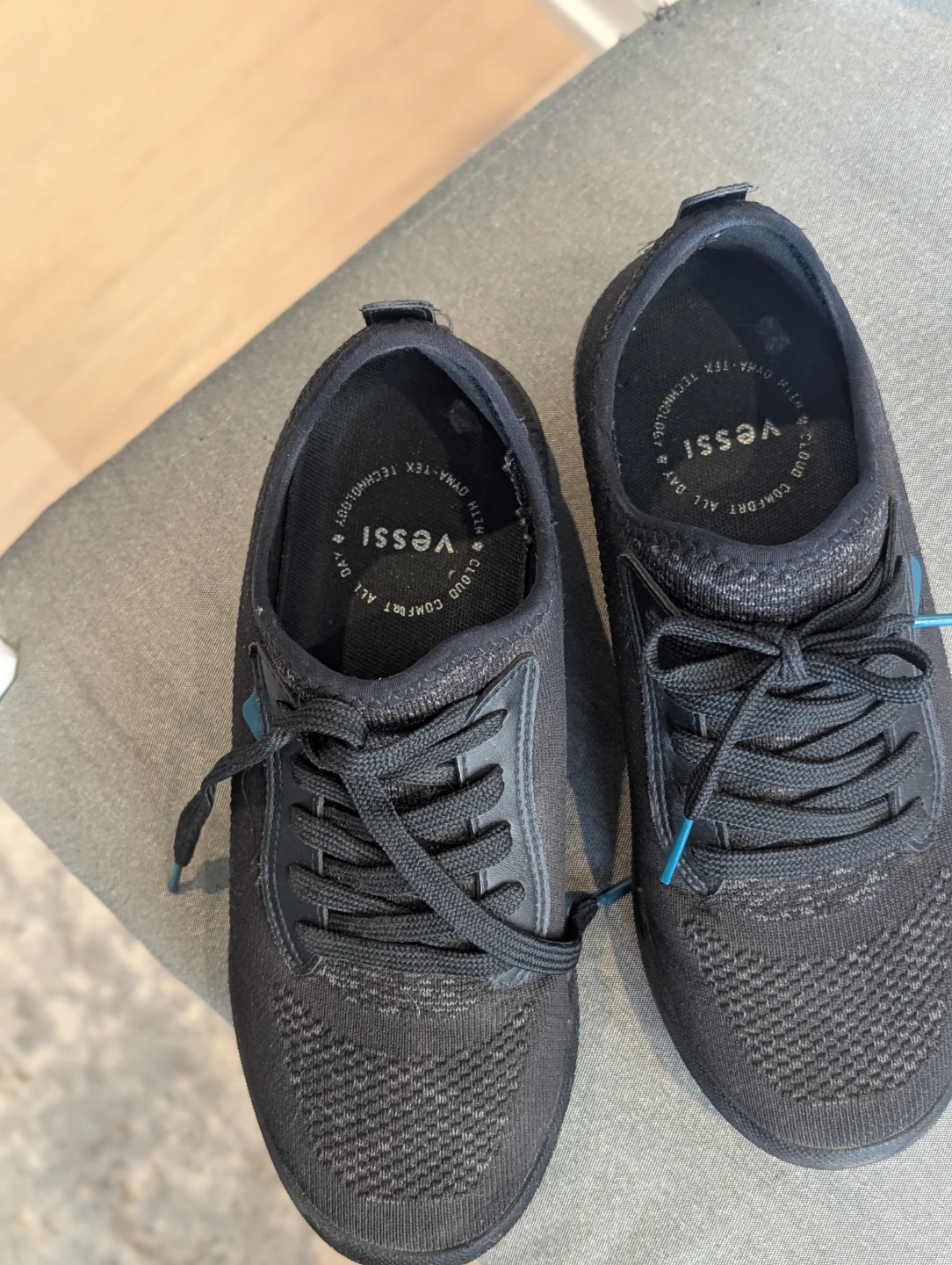Vessi Black Knit Sneakers