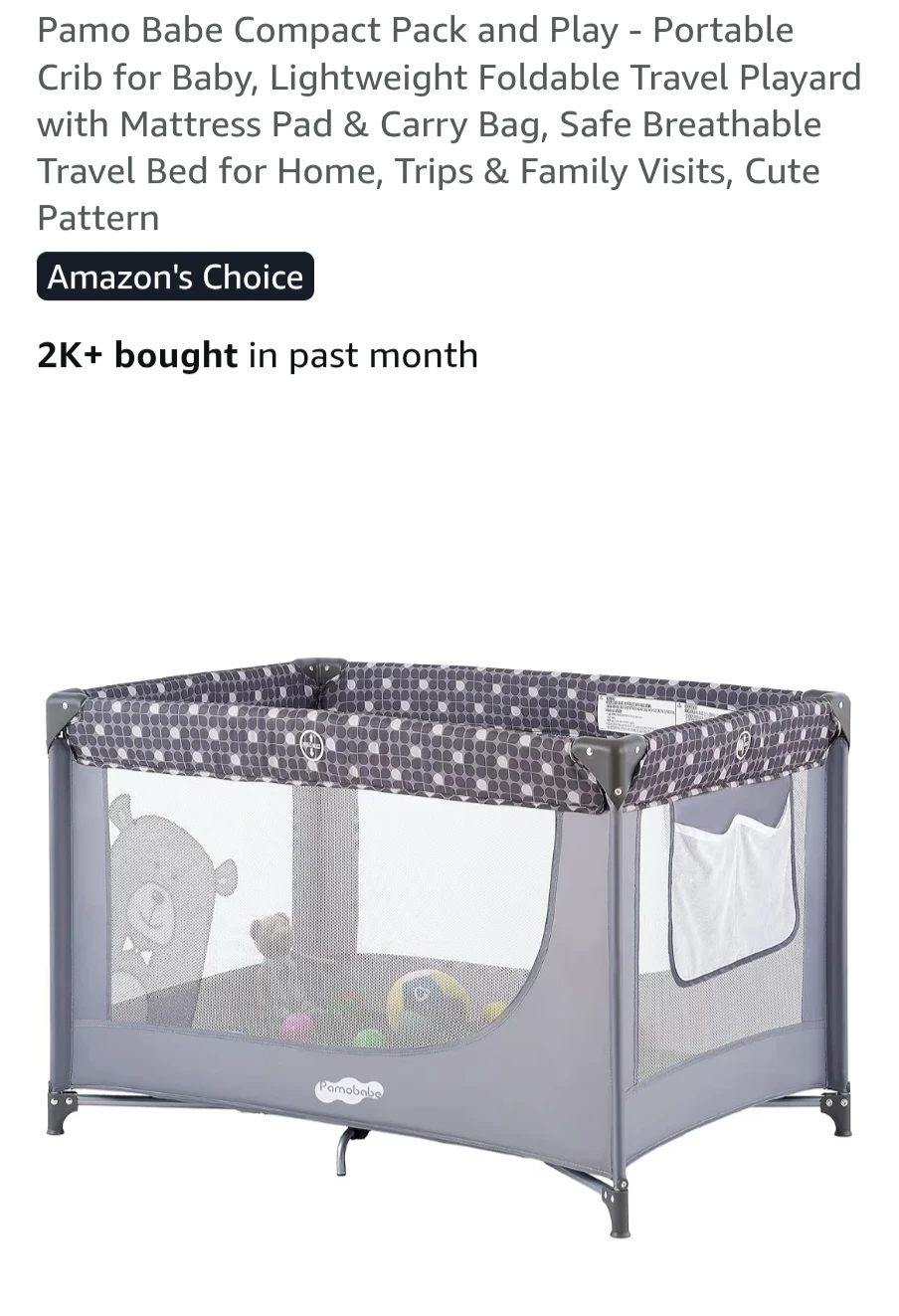 Portable Crib and Foldable mattress - photo 2