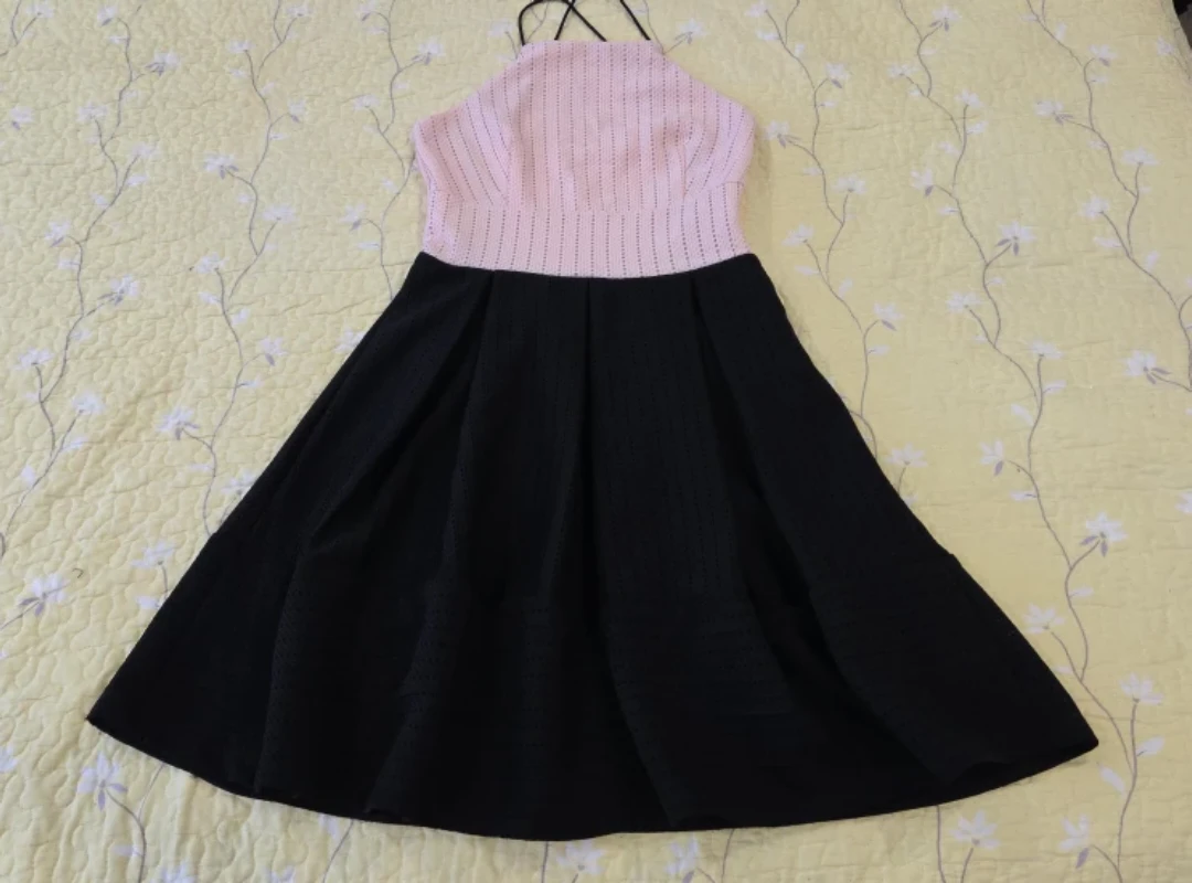 Twik Dress - Pink and Black