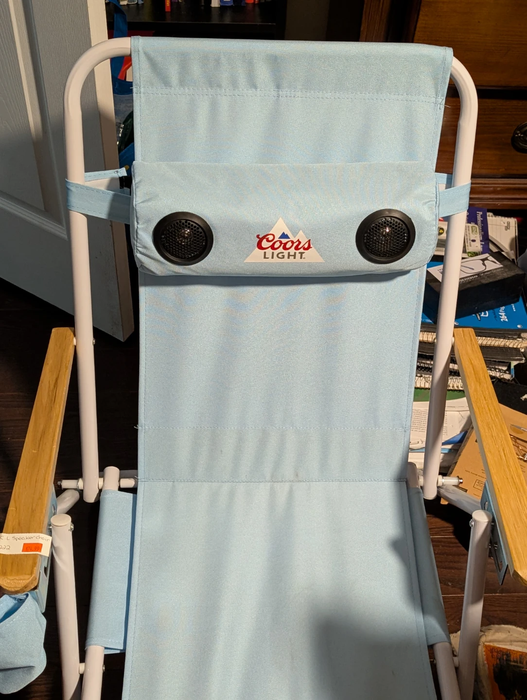 Coors Light Beach Chair with Speakers